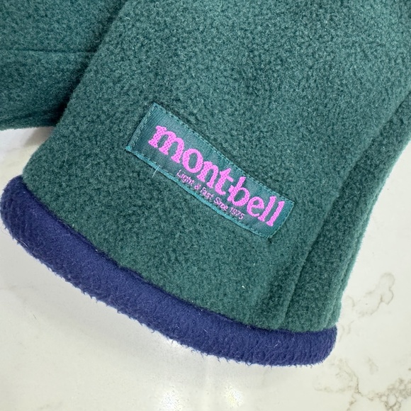 Vintage Mont-Bell Long Fleece Mittens Size  L Ski Gloves - Picture 8 of 8